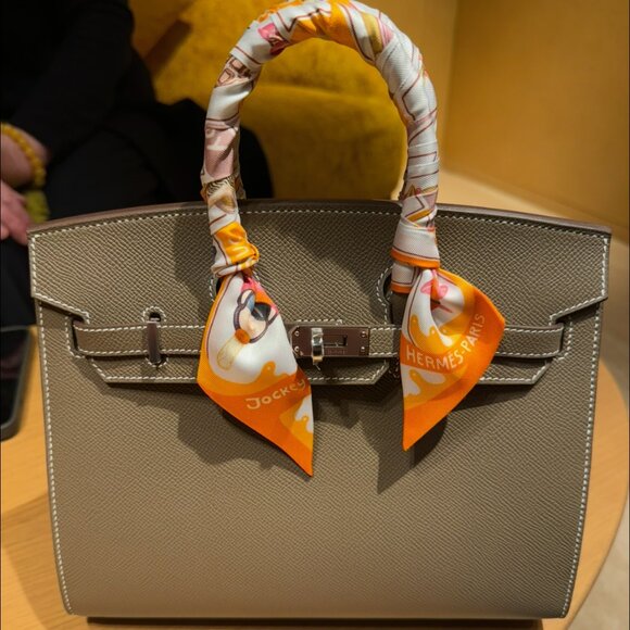 Hermes Handbags - Hermès Birkin 25 – Epsom Calfskin in Etoupe